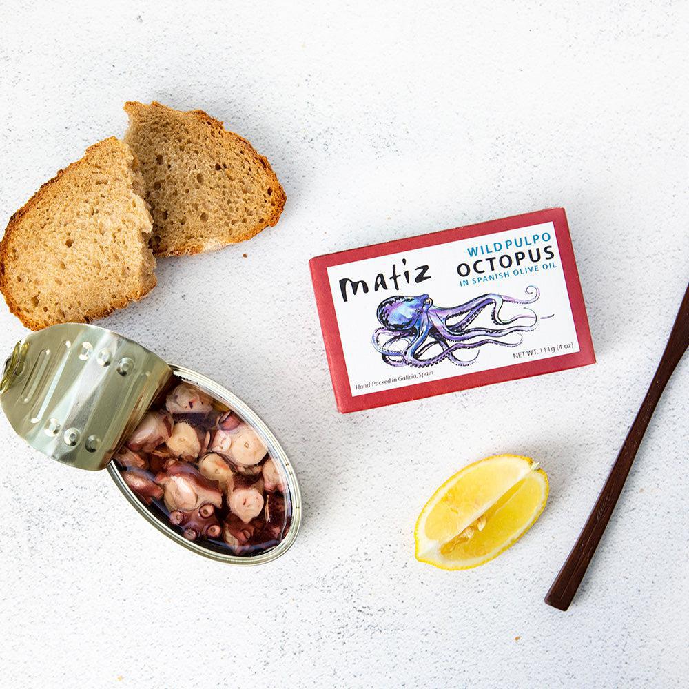 Wild Pulpo Octopus in Olive Oil 4oz - Matiz