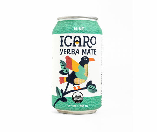 Icaro Mint Yerba Mate 12oz Can