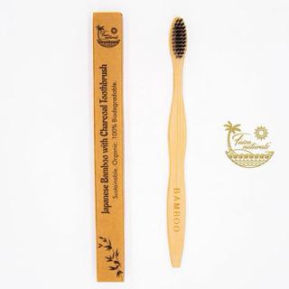 Japanese Bamboo Toothbrush with Charcaol