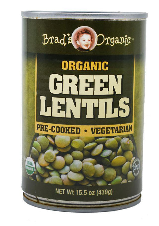 Green Lentils, Organic 15.5oz - Brad's Organic