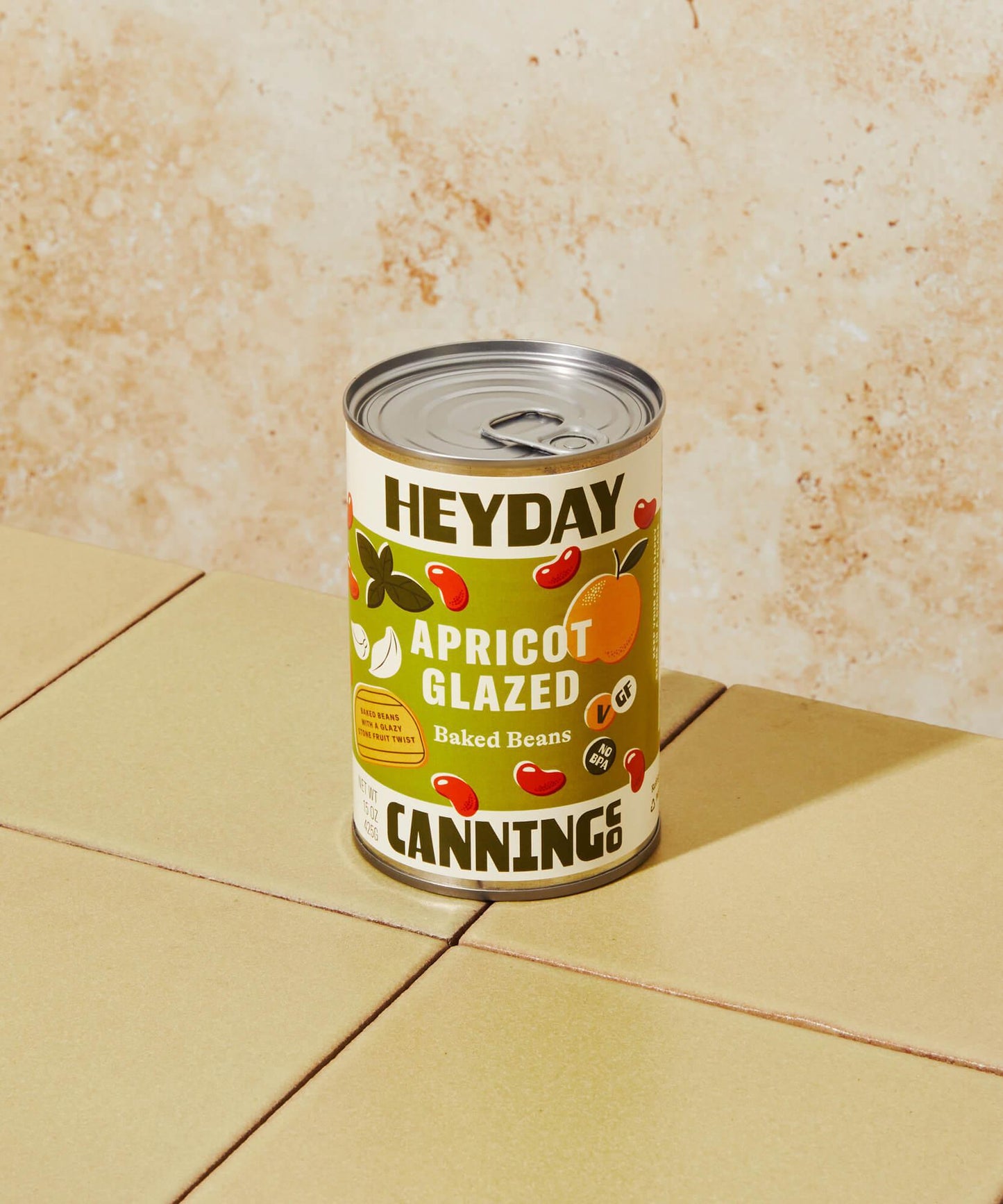 Apricot Glazed Baked Beans 15oz - Heyday Canning Co