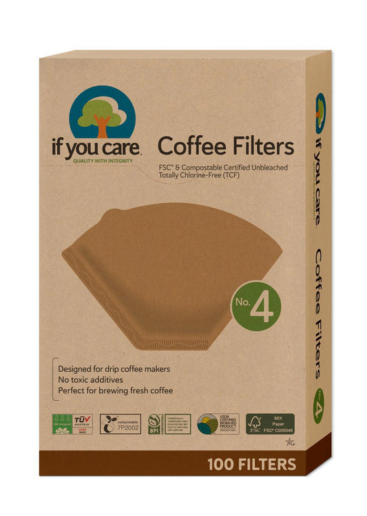 Coffee Filters, FSC Certified No. 4, 100 filters