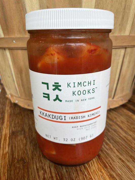 Kkakdugi (Radish Kimchi) - Kimchi Kooks 32 oz