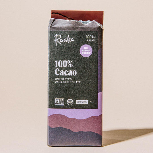 100% Cacao Chocolate Bar - Raaka