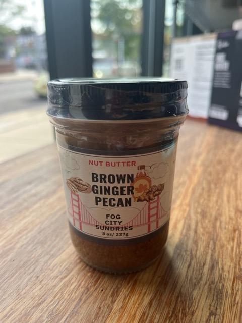 Brown Ginger Pecan Butter, 8oz - Fog City Sundries