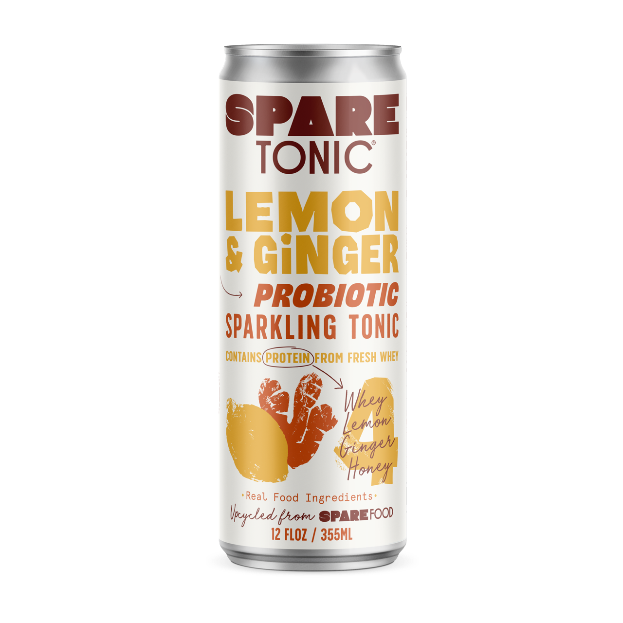 Lemon & Ginger Tonic 12oz - Spare Tonic