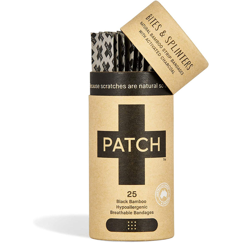 PATCH Charcoal Compostable Bamboo Bandages 25ct