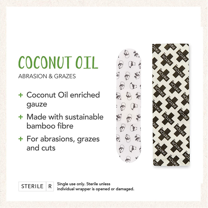 PATCH Coconut Oil Compostable Bamboo Bandages 25ct
