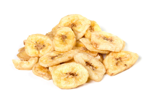 Banana Chips, Sweetened, Organic Net Weight: 0.6 lbs