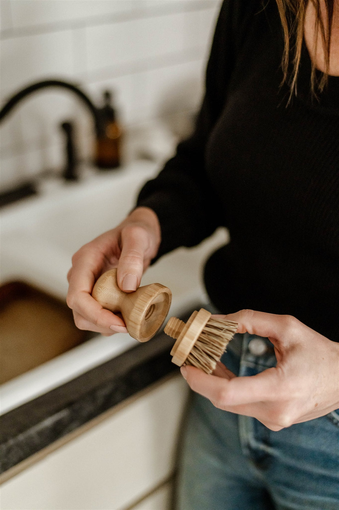 Modular Scrub Brush for Pots & Pans