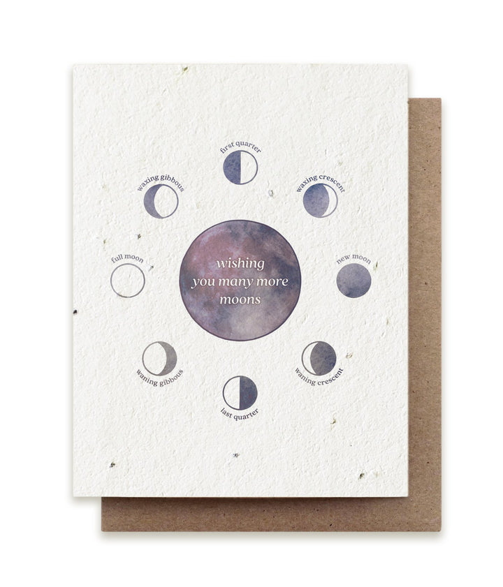 Birthday Moon Phase Plantable Herb Card