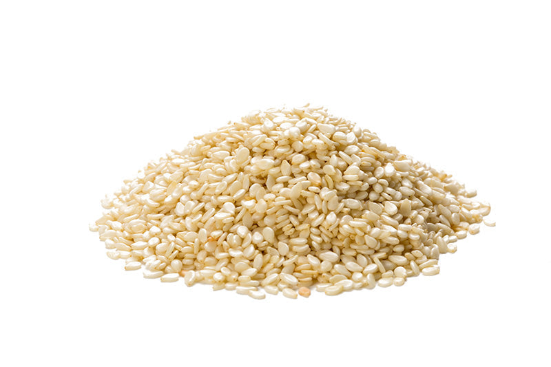 Sesame Seeds, white, hulled, Organic, Net Weight 0.27 lbs
